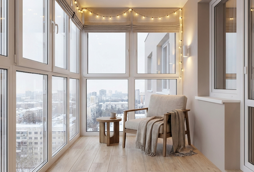 Утепление балкона после остекления